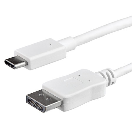 STARTECH.COM 1m USB-C to DisplayPort Cable - USB C to DP Adapter - White CDP2DPMM1MW